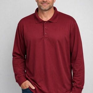 Real Essentials Men's Burgundy Polo Shirt size XL